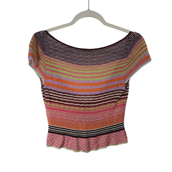 Free People ASO Hannah Montana S1E6 Striped Sweater Vest Y2K Womens Medium - Picture 7 of 7